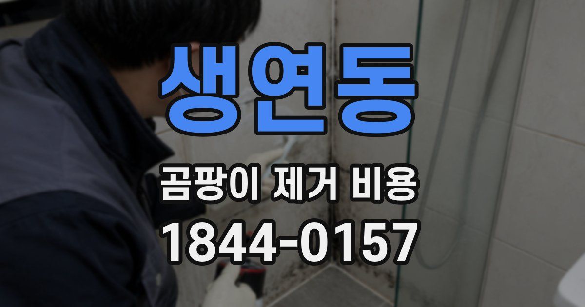 생연동 곰팡이 제거 비용