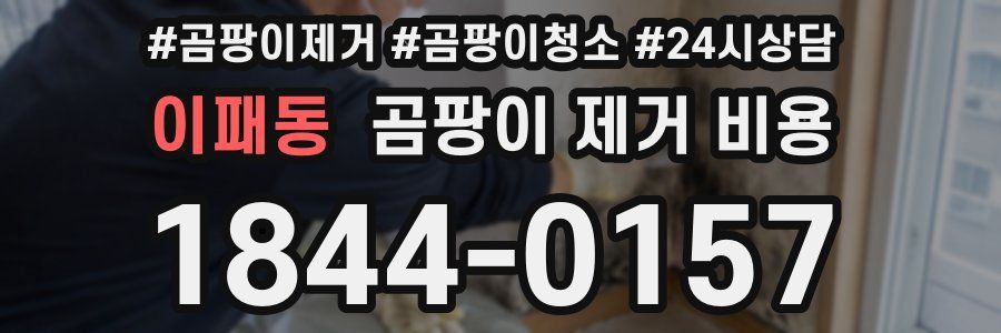 이패동 곰팡이 제거 비용