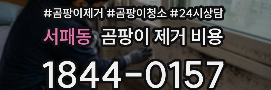 서패동 곰팡이 제거 비용