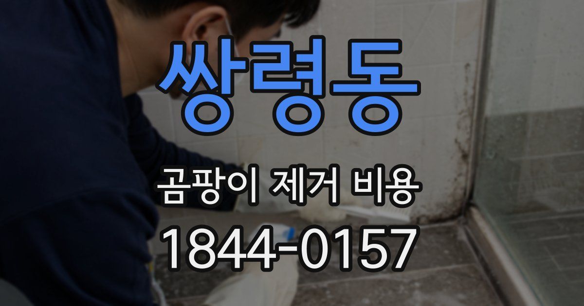 쌍령동 곰팡이 제거 비용