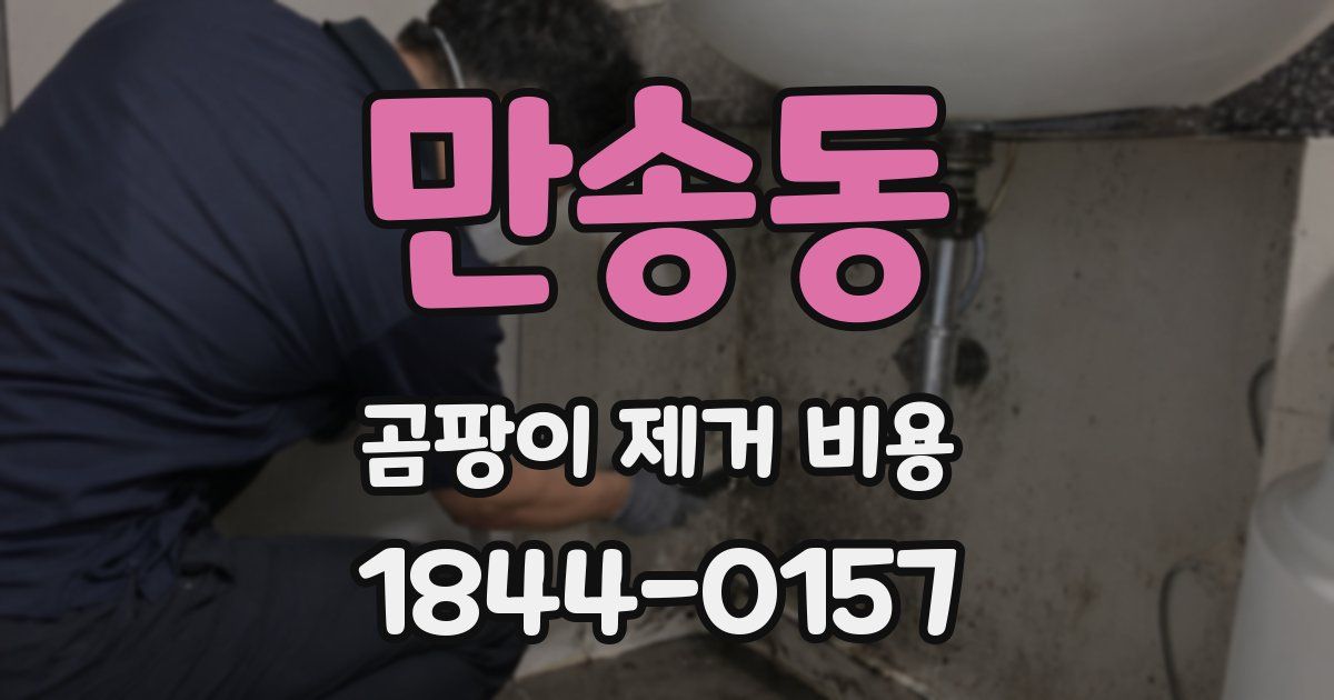만송동 곰팡이 제거 비용
