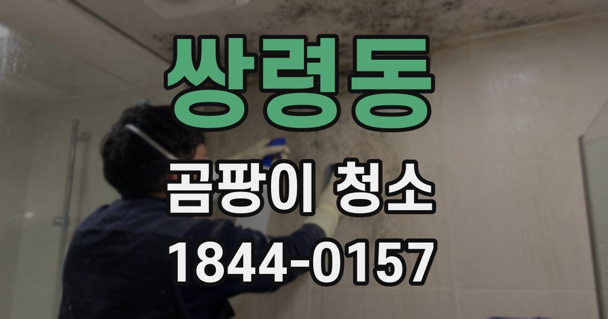쌍령동 곰팡이 청소