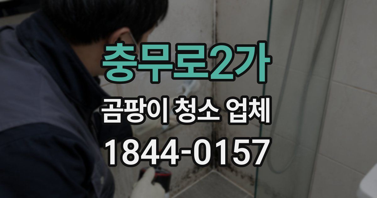 충무로2가 곰팡이 청소 업체