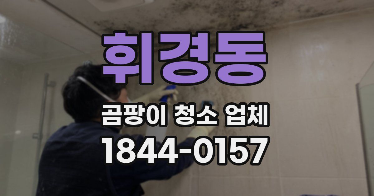 휘경동 곰팡이 청소 업체