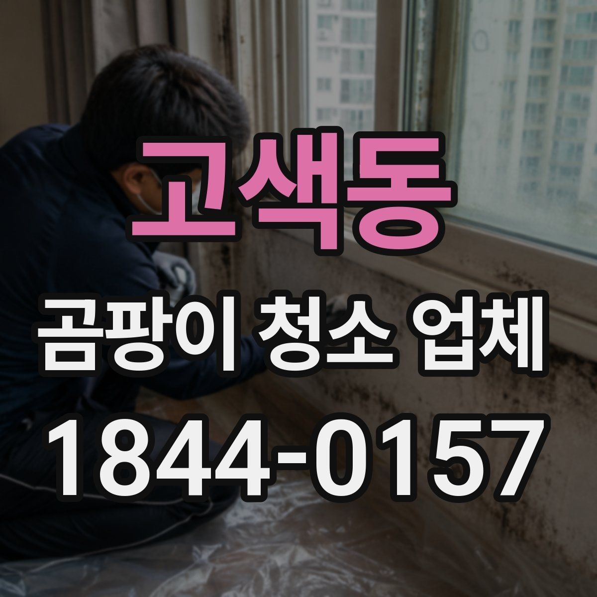 고색동 곰팡이 청소 업체 침실 벽면 오염이 심할 때 처리 과정
