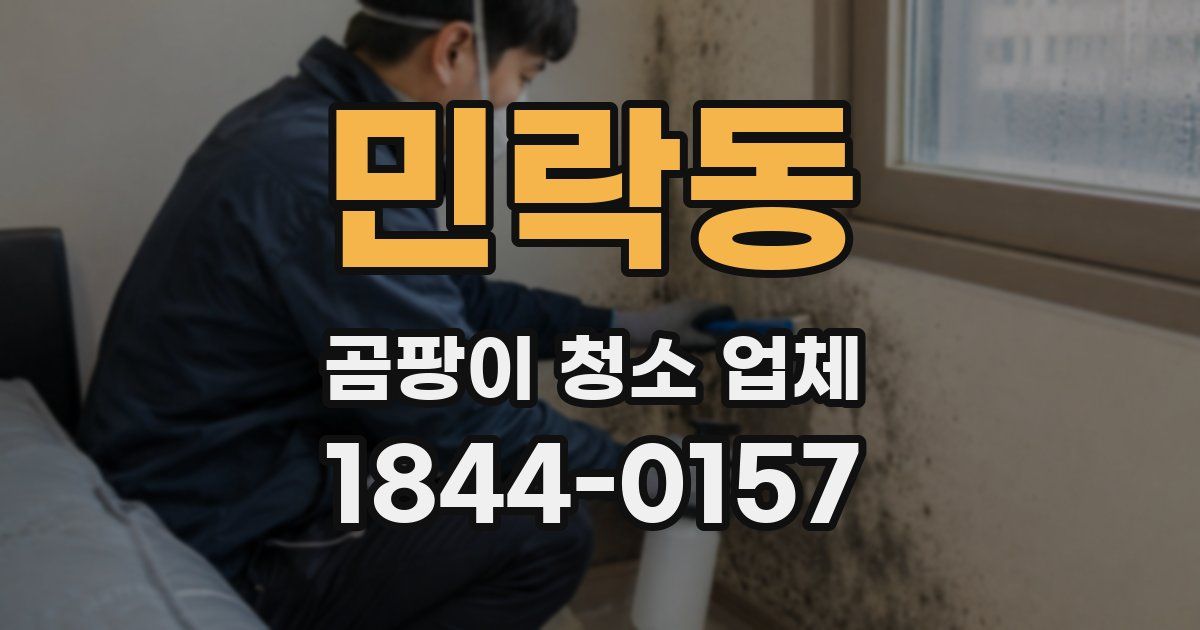 민락동 곰팡이 청소 업체