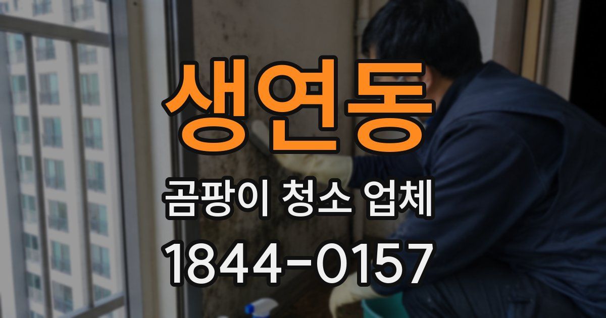 생연동 곰팡이 청소 업체