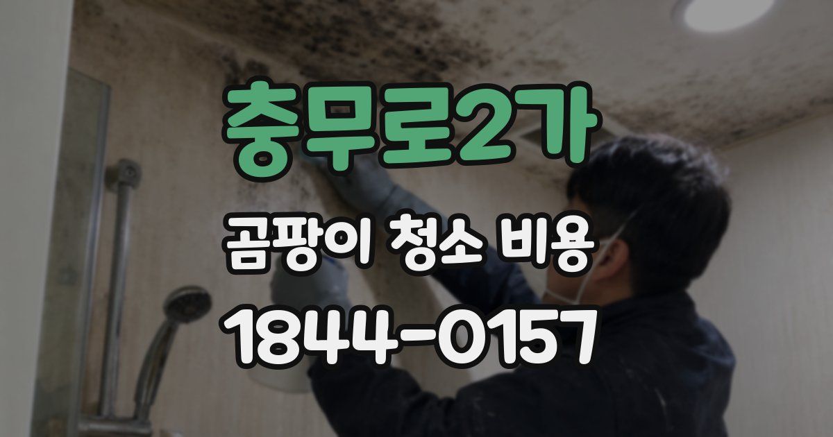충무로2가 곰팡이 청소 비용