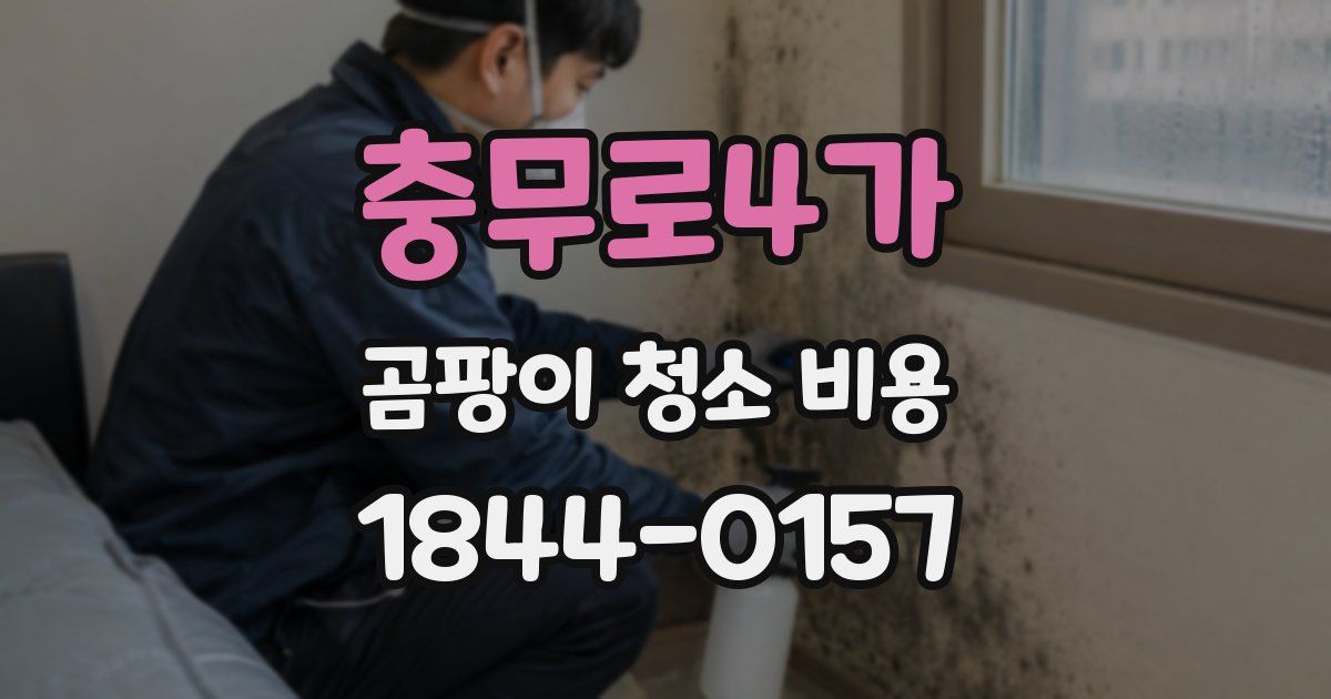 충무로4가 곰팡이 청소 비용