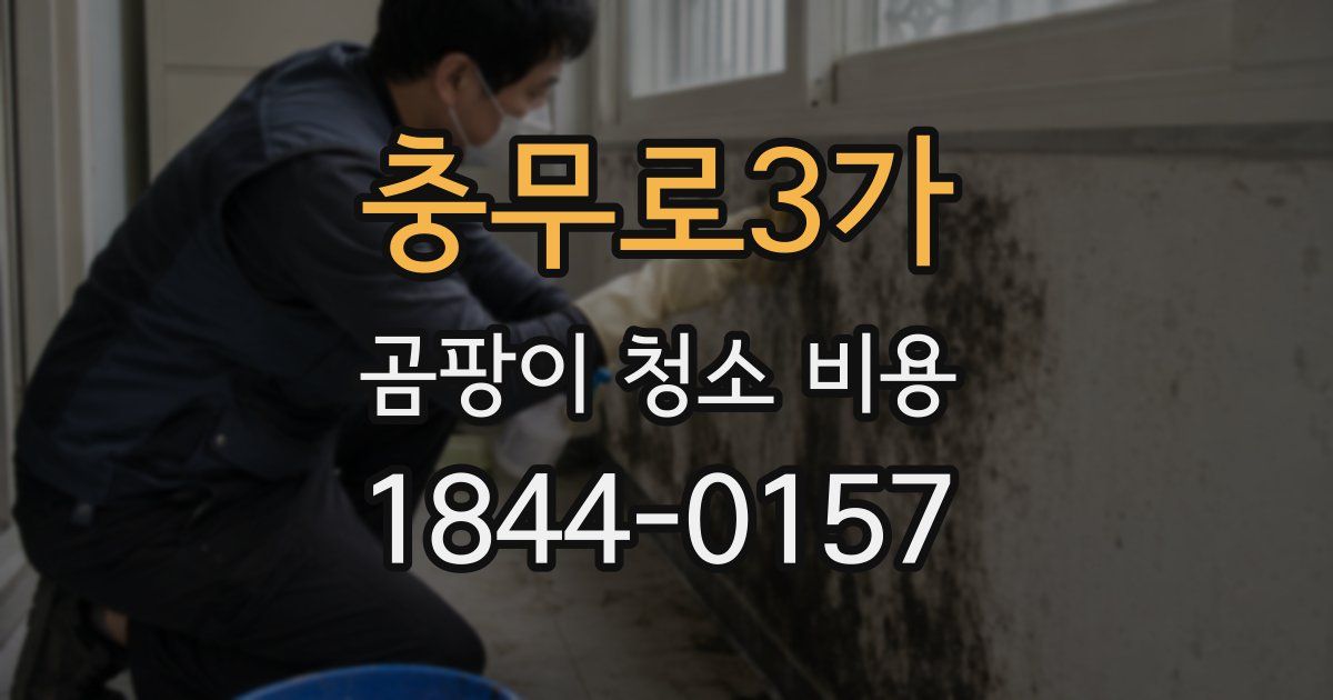 충무로3가 곰팡이 청소 비용