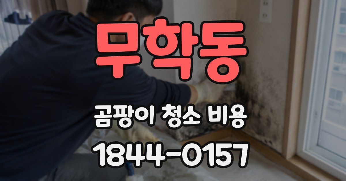 무학동 곰팡이 청소 비용