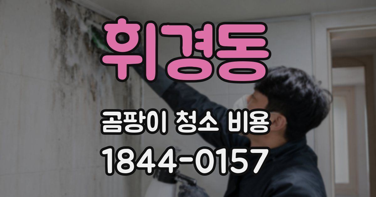 휘경동 곰팡이 청소 비용