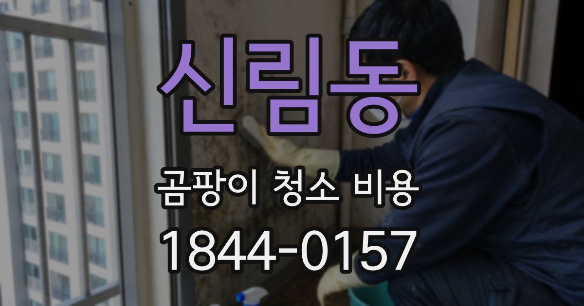 신림동 곰팡이 청소 비용