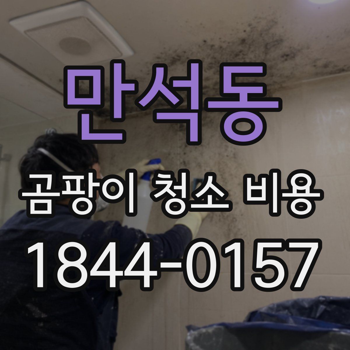 만석동 곰팡이 청소 비용