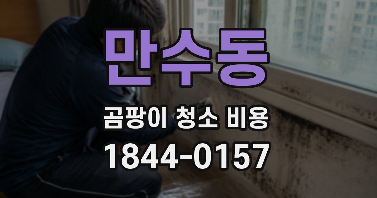 만수동 곰팡이 청소 비용