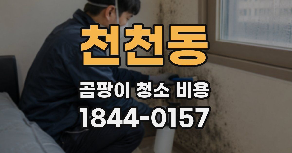 천천동 곰팡이 청소 비용