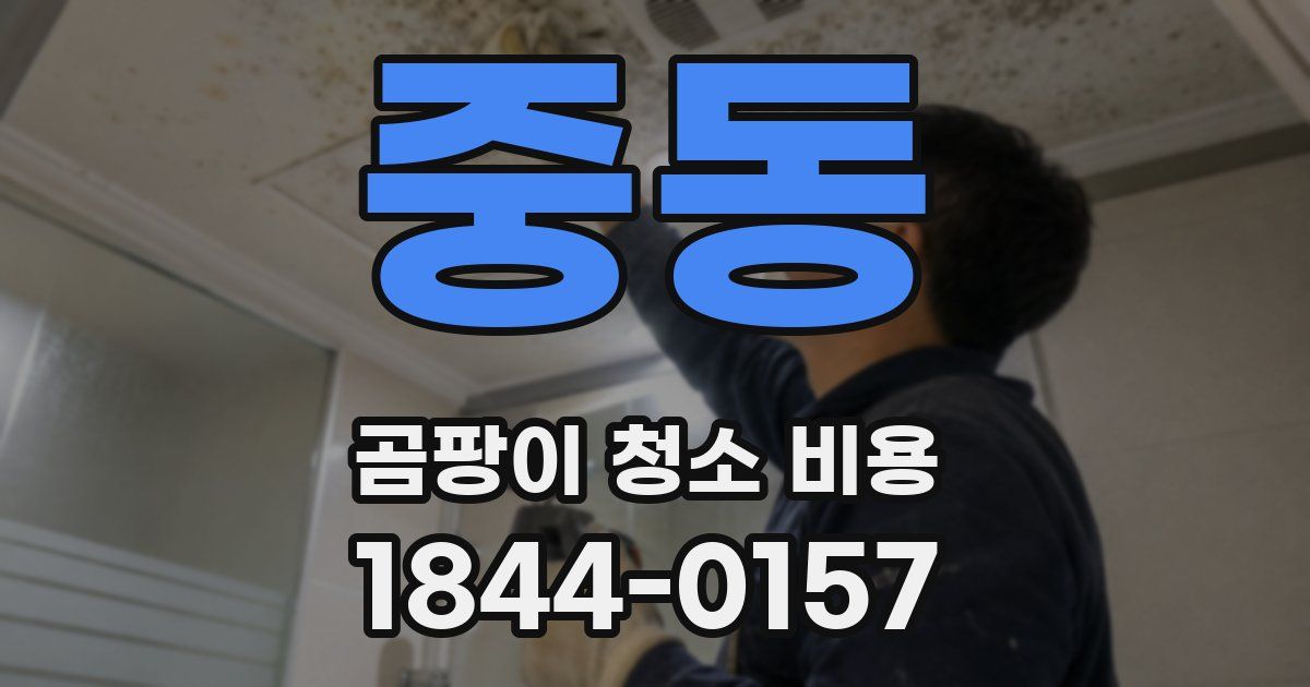 중동 곰팡이 청소 비용