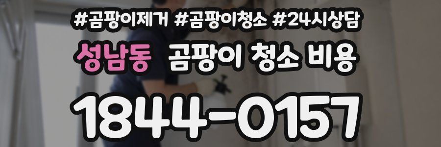 성남동 곰팡이 청소 비용