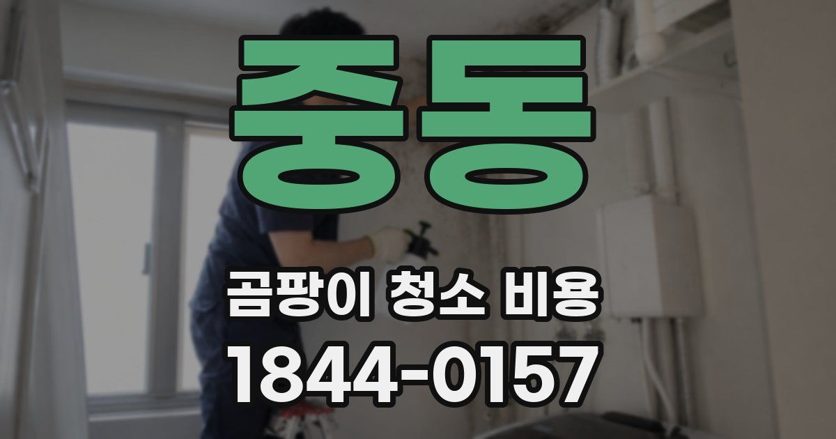 중동 곰팡이 청소 비용