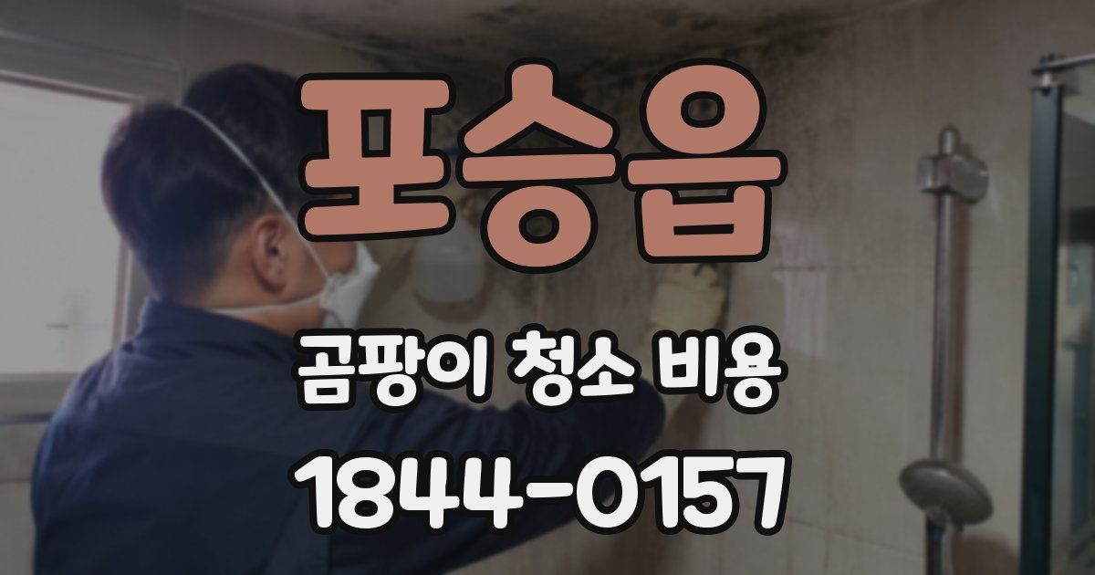 포승읍 곰팡이 청소 비용