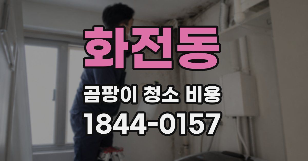 화전동 곰팡이 청소 비용