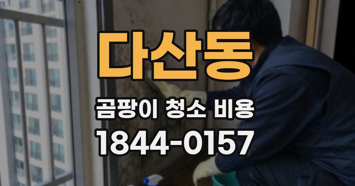 다산동 곰팡이 청소 비용
