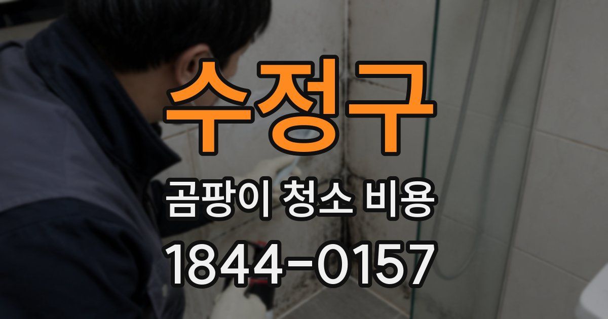 수정구 곰팡이 청소 비용