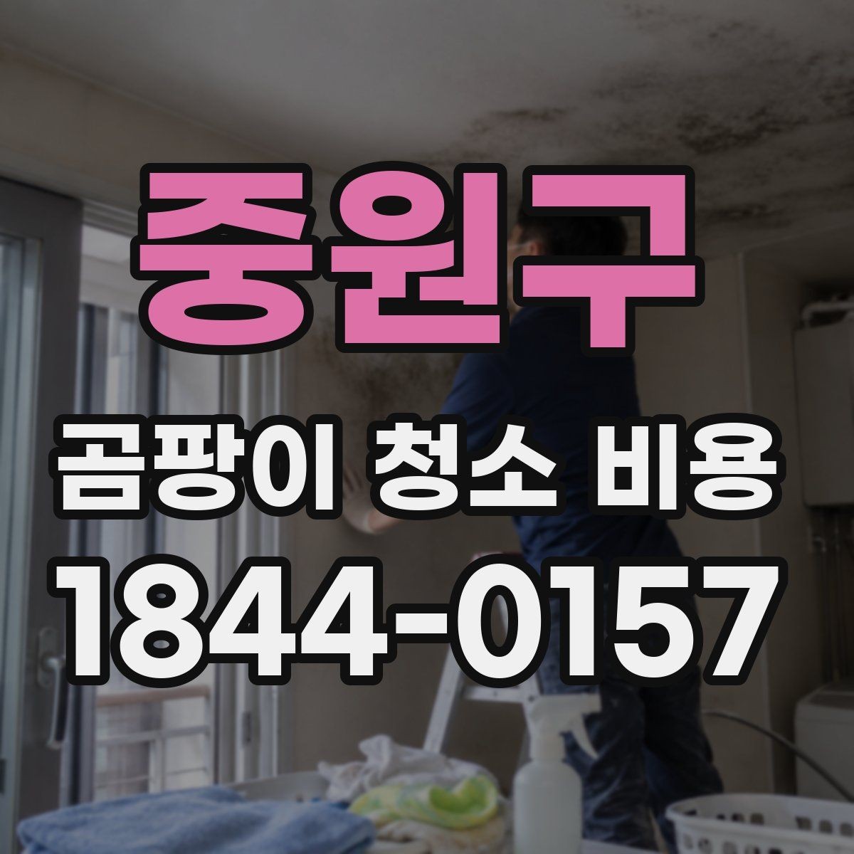 중원구 곰팡이 청소 비용 천장 부위와 실리콘 라인 처리 차이