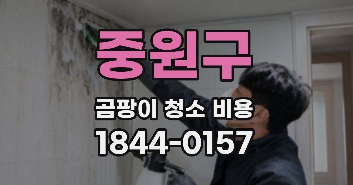 중원구 곰팡이 청소 비용