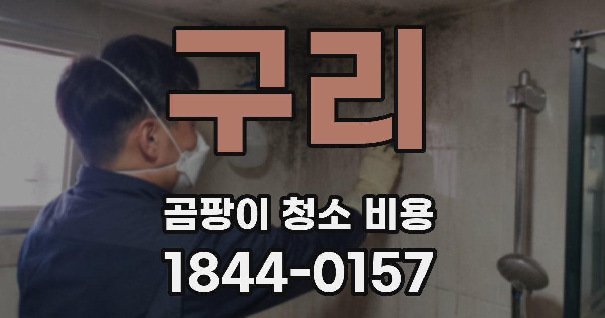 구리 곰팡이 청소 비용