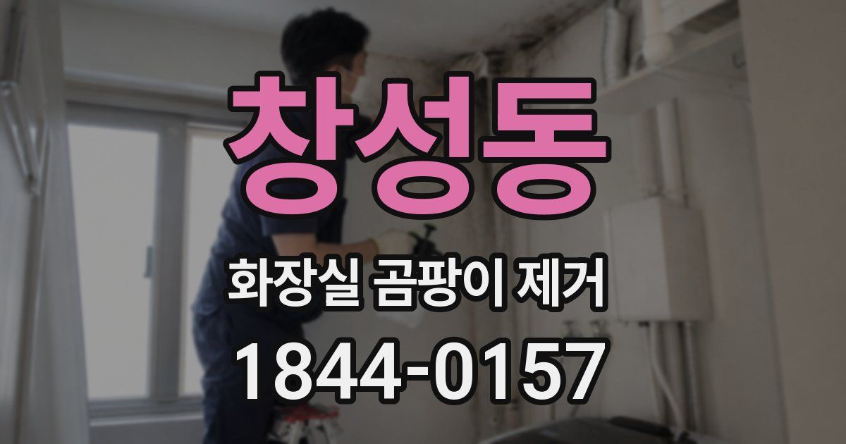 창성동 화장실 곰팡이 제거