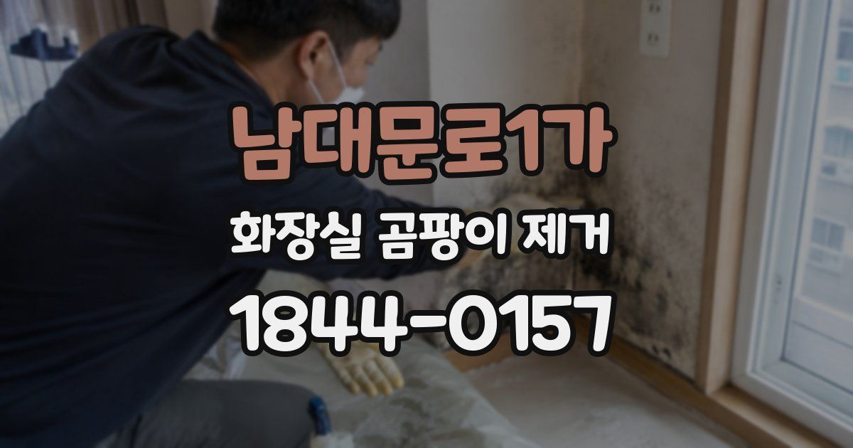 남대문로1가 화장실 곰팡이 제거