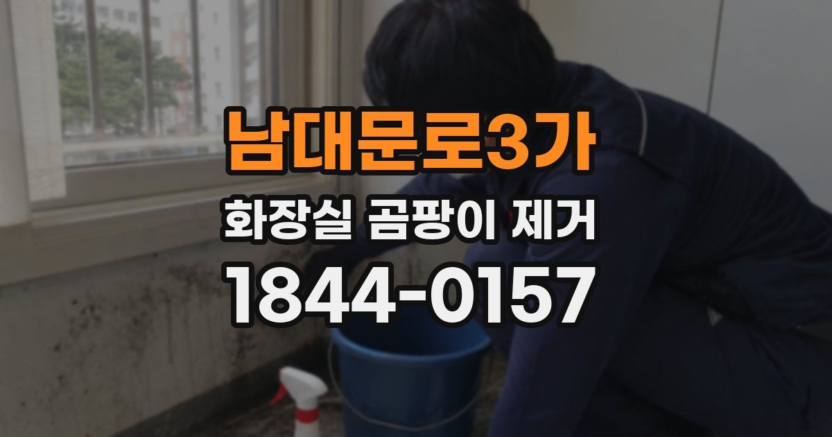 남대문로3가 화장실 곰팡이 제거