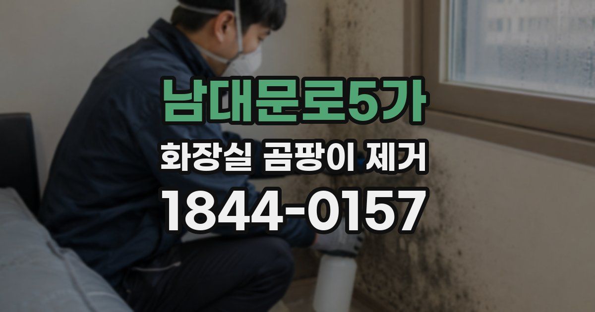 남대문로5가 화장실 곰팡이 제거