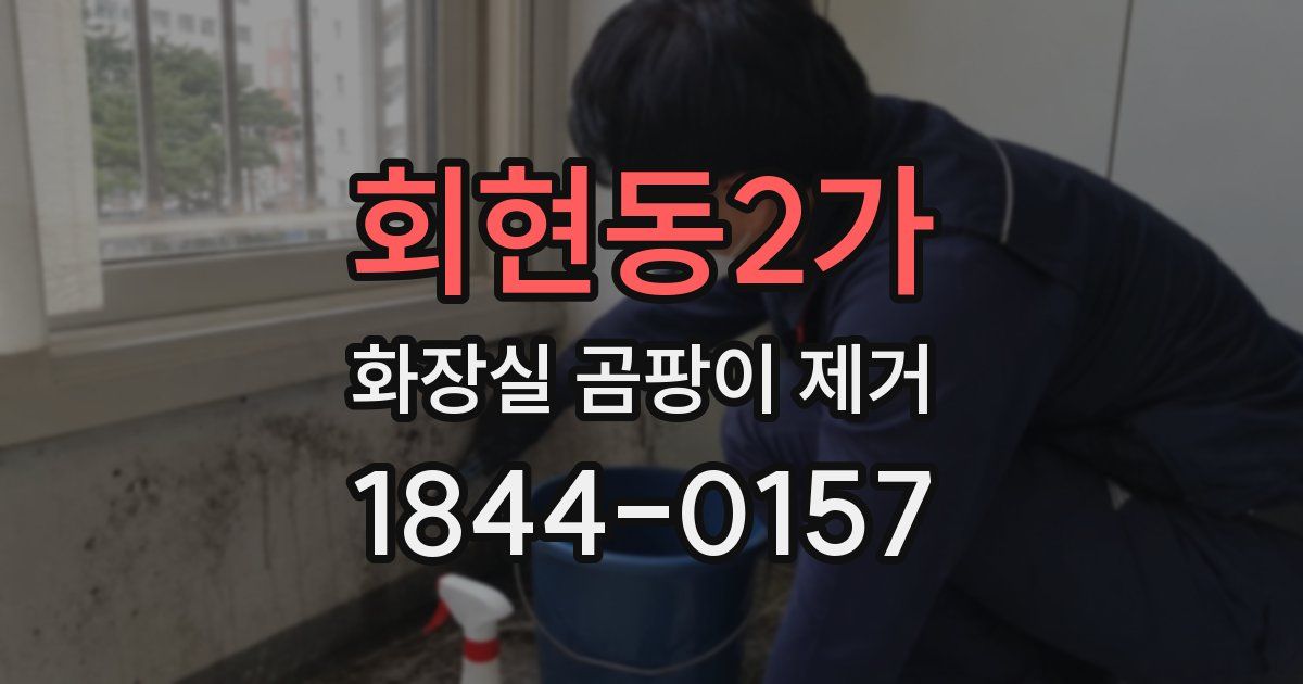 회현동2가 화장실 곰팡이 제거