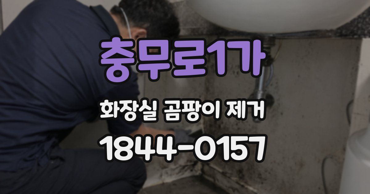 충무로1가 화장실 곰팡이 제거