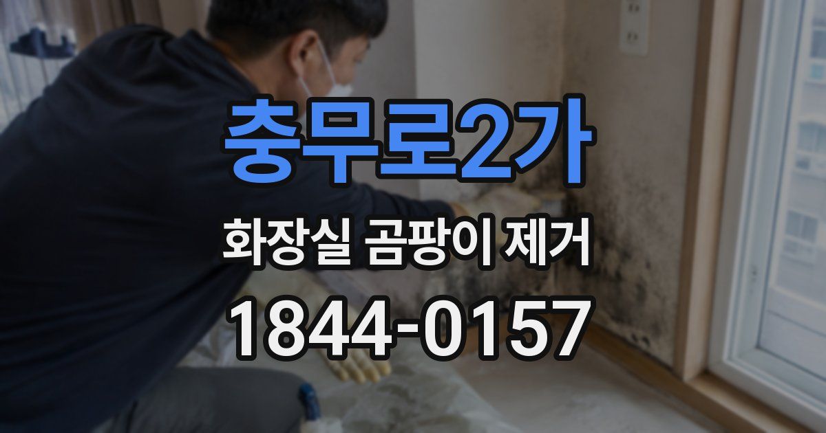 충무로2가 화장실 곰팡이 제거