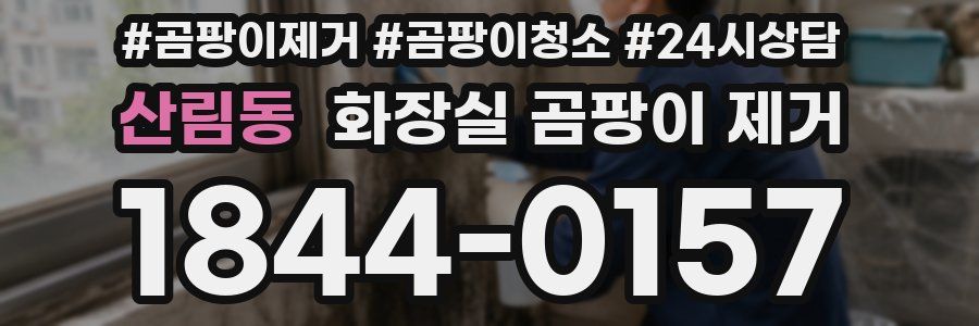 산림동 화장실 곰팡이 제거