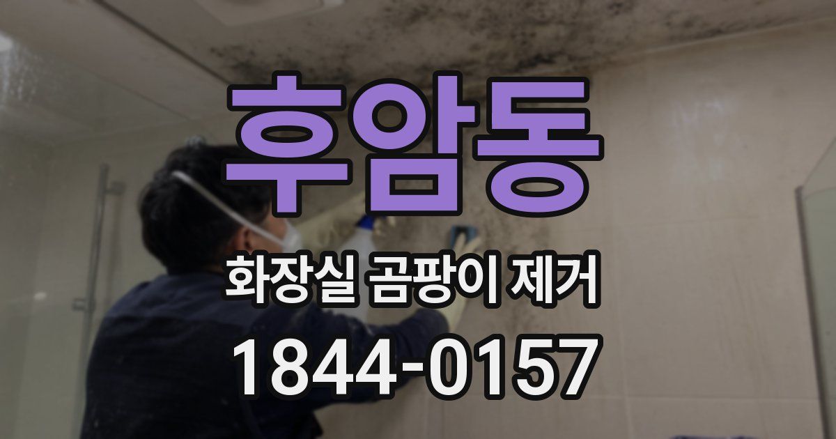후암동 화장실 곰팡이 제거