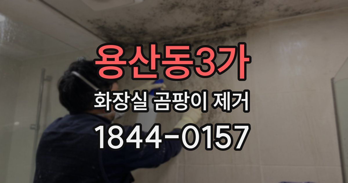 용산동3가 화장실 곰팡이 제거