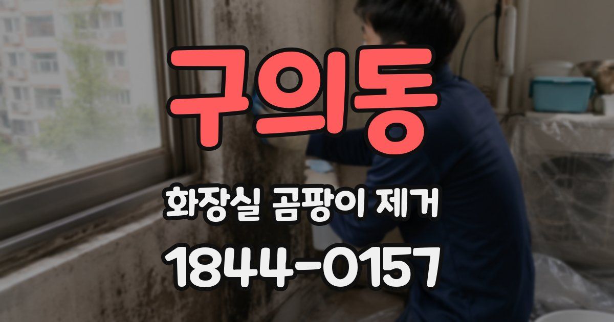 구의동 화장실 곰팡이 제거