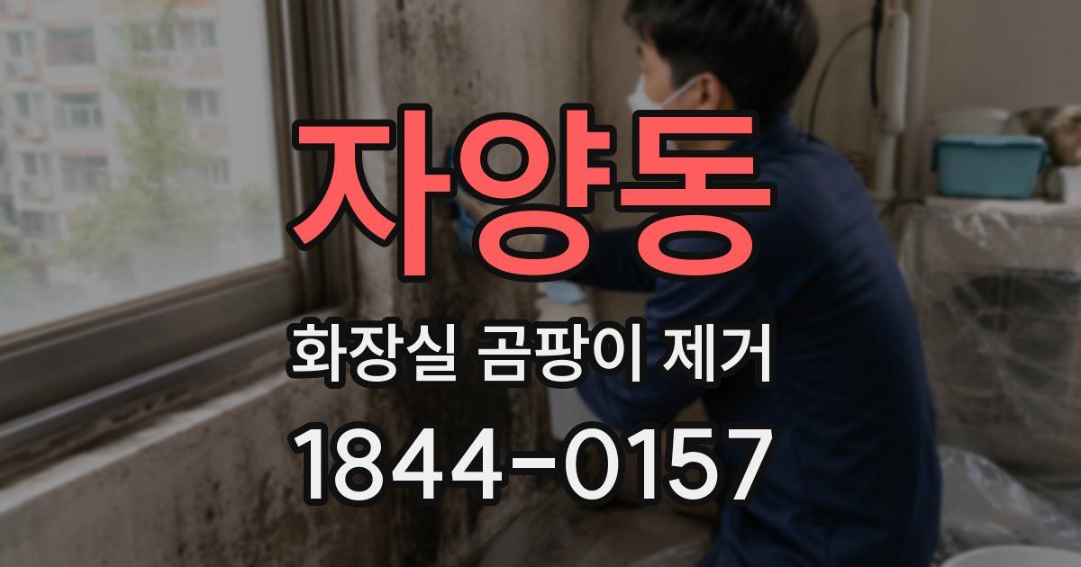 자양동 화장실 곰팡이 제거