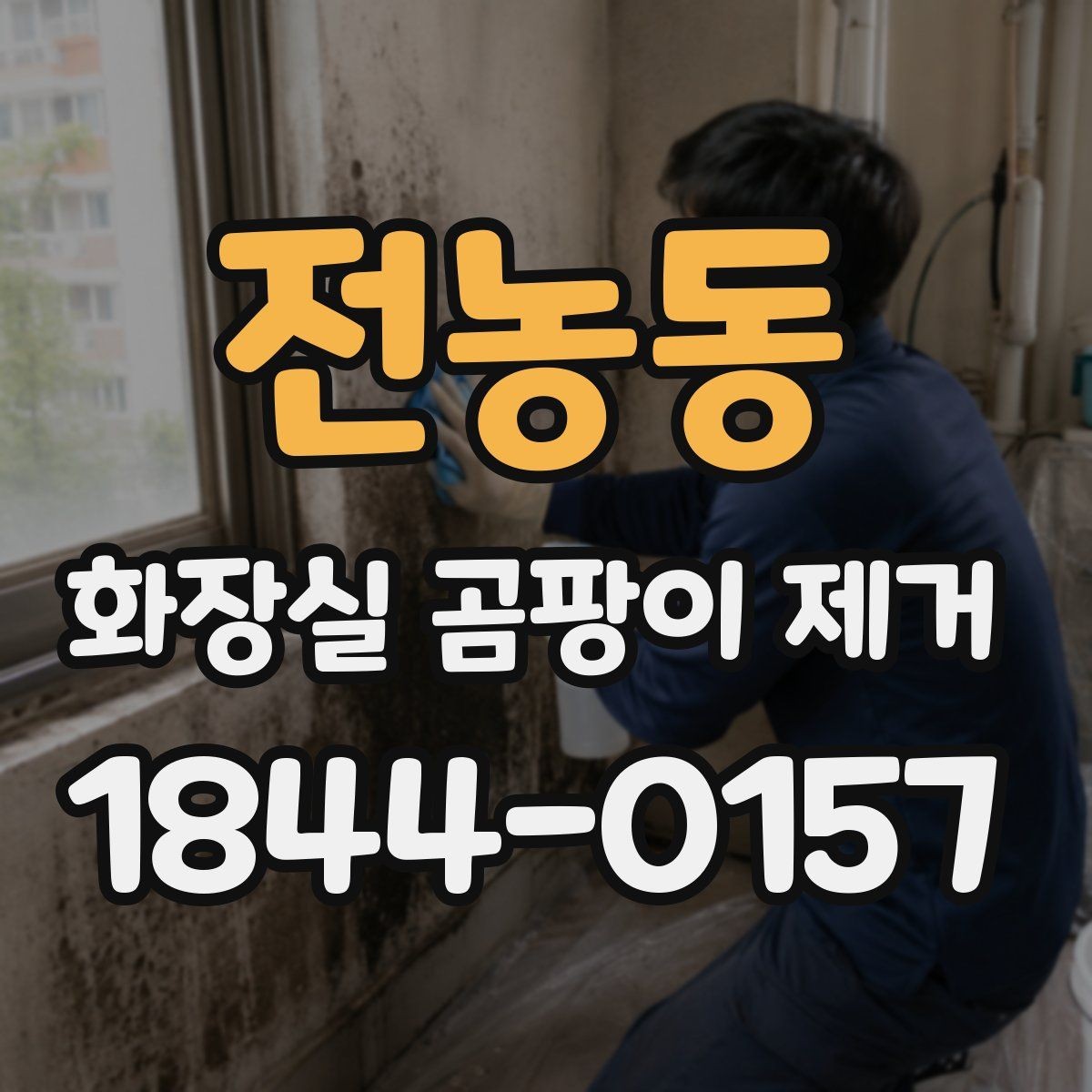 전농동 화장실 곰팡이 제거 오래된 얼룩을 다루는 순서