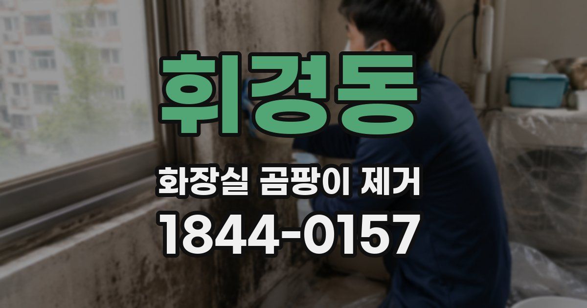 휘경동 화장실 곰팡이 제거