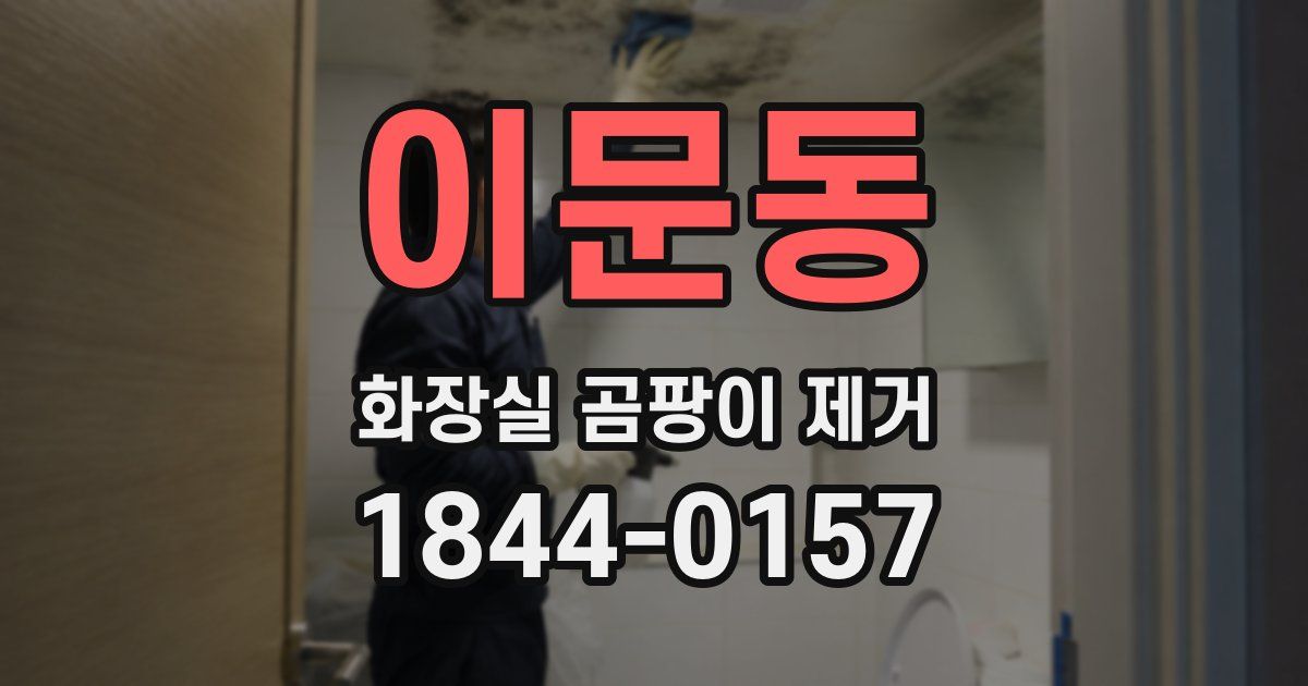 이문동 화장실 곰팡이 제거