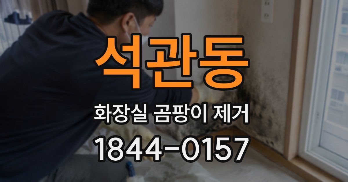 석관동 화장실 곰팡이 제거