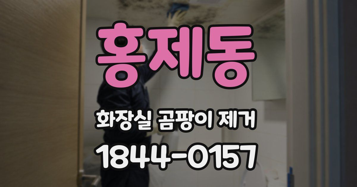 홍제동 화장실 곰팡이 제거