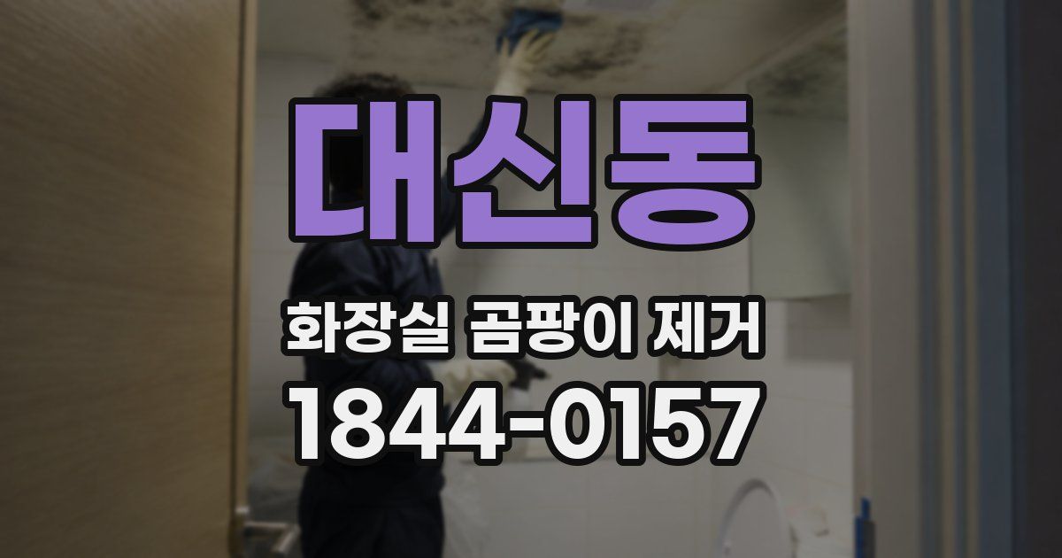 대신동 화장실 곰팡이 제거