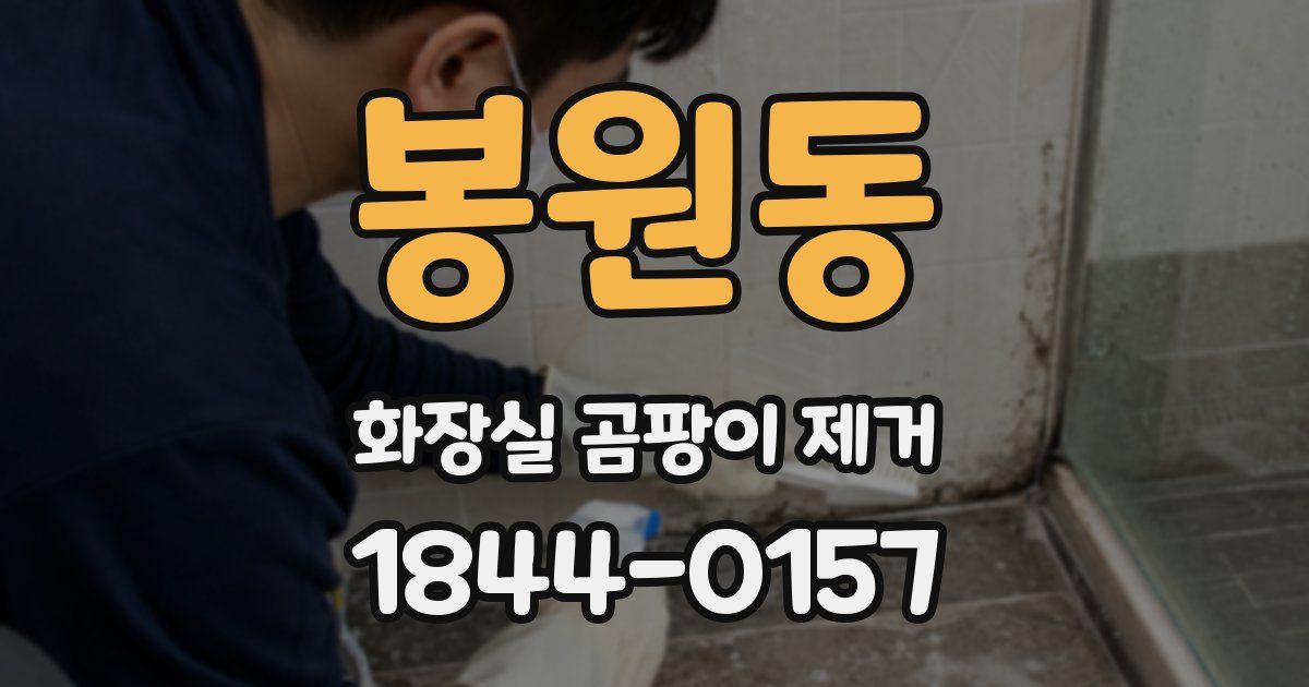 봉원동 화장실 곰팡이 제거