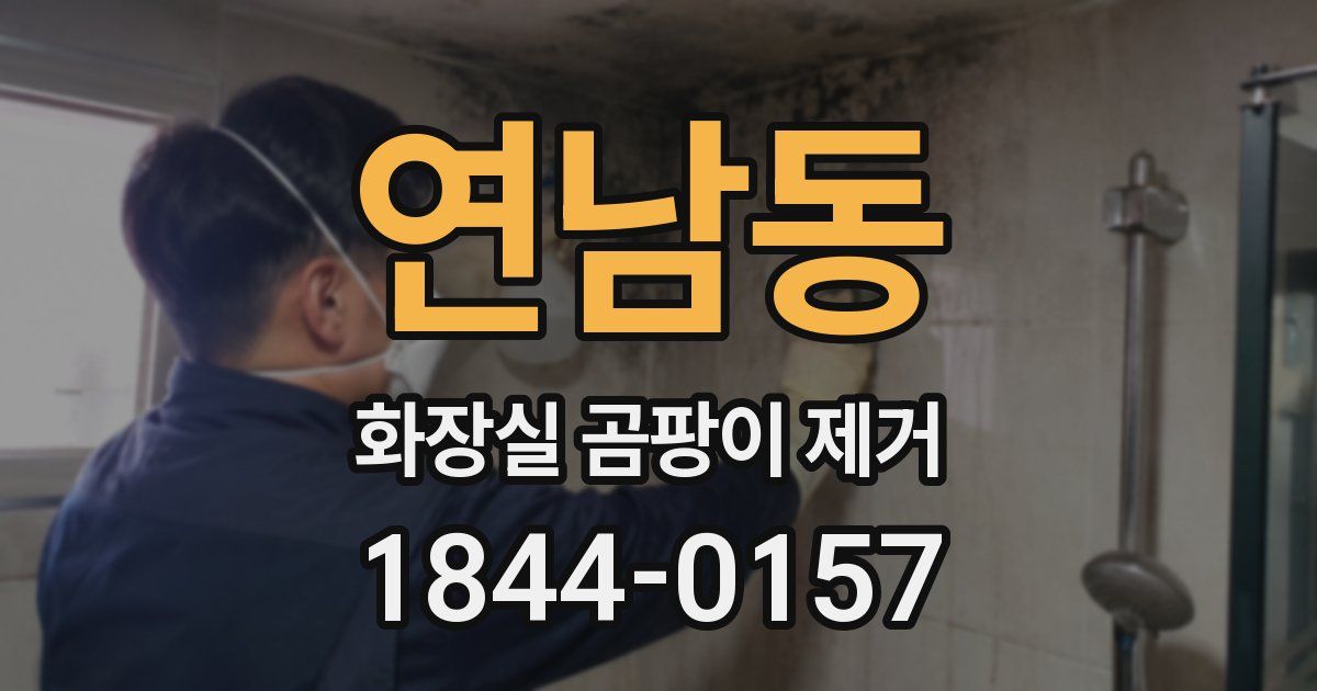 연남동 화장실 곰팡이 제거